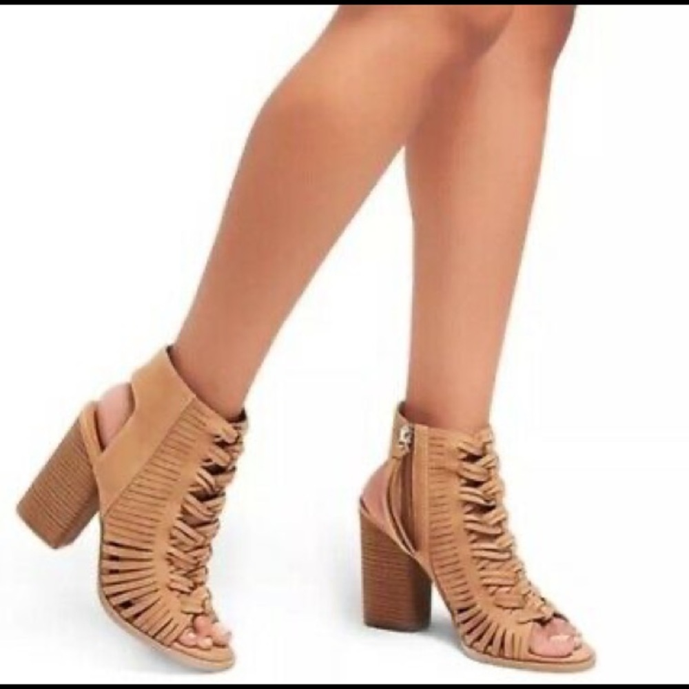 DV Dolce Vita Target Caged Woven Sandal Nude Sz 7